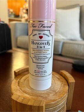 Too Faced Hangover 3-in-1 Replenishing Primer & Setting Spray - Used Once.